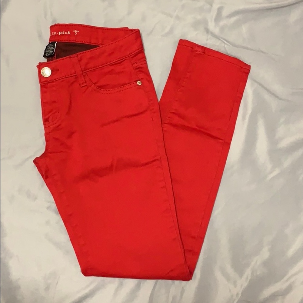 Red Skinny Jeans